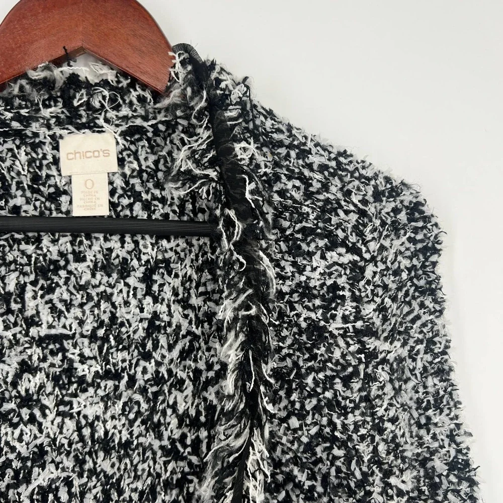 Chico's Womens Size 0 or Small WOOL BLEND Sweater Blouse Shirt Top Winter Cozy - Picture 3 of 7